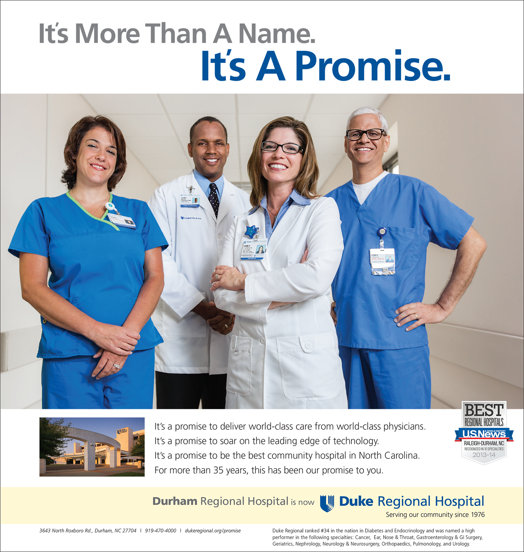 Duke Regional Hospital Print Ad
